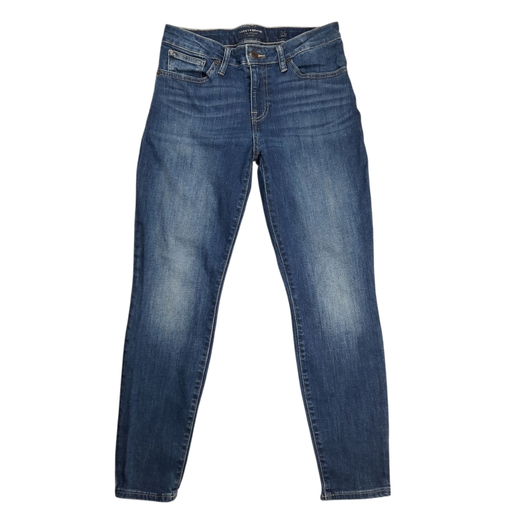 Lucky Brand Lolita Low Rise Taper Skinny Ankle Blue Jeans SZ 10
